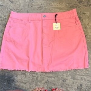 Pink Mini Skirt for Casual Resort Wear